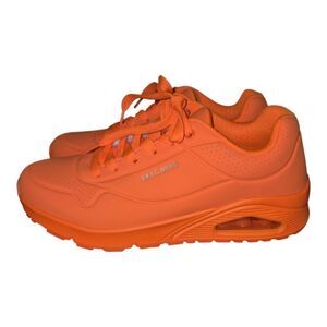 Skechers Mens Uno-Night Shades Orange Fashion Sneaker Size 9